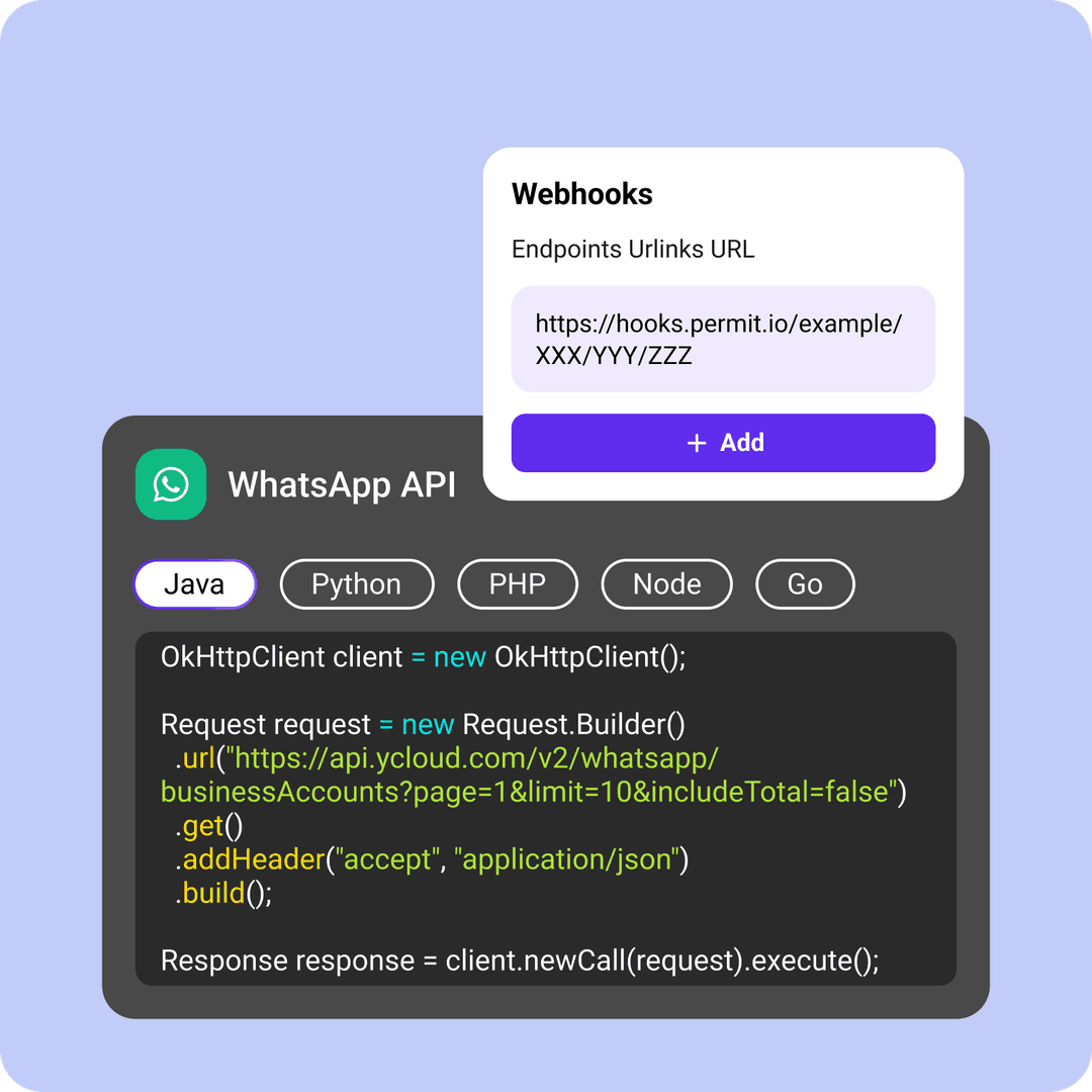 WhatsApp API 和 Webhooks